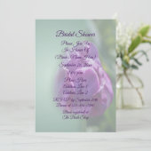 パープルチューリップフラワーブライダルシャワー 招待状 (スタンド正面)