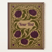 パープルチューリップヴィンテージフローラプランナー プランナー手帳 (裏面)