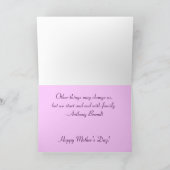 パープルチューリップ母のデイカード カード (内部)