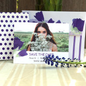 パープルチューリップ甘い16日付カードを保存 アドバイスカード