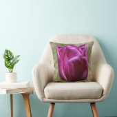 パープルチューリップ装飾用クッション クッション (椅子)