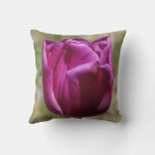 パープルチューリップ装飾用クッション クッション (裏面)