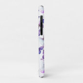 パープルチョウモダンエレガントカスタムモノグラム Case-Mate iPhoneケース (裏面/左)