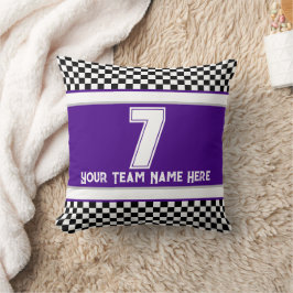 パープルチームのスタイル クッション