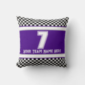 パープルチームのスタイル クッション (正面)