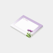パープルツインチューリップ春花の写真 ポストイット (アングル)