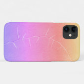 パープルツイークコンクリート熱ツリーiPhone 11ケース Case-Mate iPhoneケース (裏面(横))