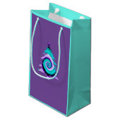 パープルツサイケデリックリー抱き枕 スモールペーパーバッグ (裏面アングル)