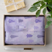 パープルツリー ホリデー クリスマスパターン 薄葉紙 (ギフト)