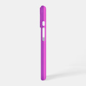 パープルツートンストライプ iPhone 16ケース (左側面)