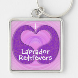 パープルティアドロップハート キーホルダー