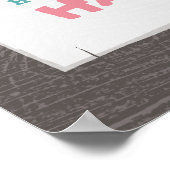 パープルティピキャンプ誕生日ポスター ポスター (角)