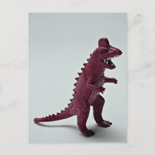 パープルティラノサウルスレックス ポストカード (正面)