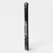 パープルティール(緑がかった色)ウォーター色フローラティーパーティーバニー Case-Mate iPhoneケース (裏面/左)