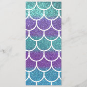 パープルティール（緑がかった色）グリッターマーメイドスキャロプはかりで測 メニュー (裏面)