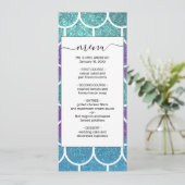 パープルティール（緑がかった色）グリッターマーメイドスキャロプはかりで測 メニュー (スタンド正面)