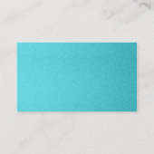 パープルティール（緑がかった色）スノーフレークウィンターウェディング座席表 プレイスカード (裏面)