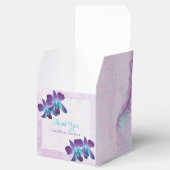 パープルティール(緑がかった色)ブルーデンドロビウムオーキッド結婚ズ フェイバーボックス (オープン)