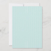 パープルティール（緑がかった色）マーメイドオンダーザシー第1の誕生日 招待状 (裏面)