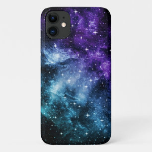 パープルティール(緑がかった色)銀河系ネブラドリーム1号 iPhone 11 ケース