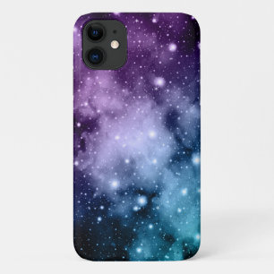 パープルティール(緑がかった色)銀河系ネブラドリーム2号 iPhone 11 ケース