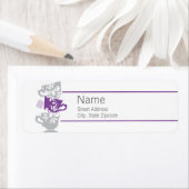 パープルティー差出人住所ラベル ラベル (インサイチュ)