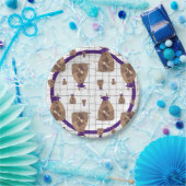 パープルテキサス州院卒業アルマジロ ペーパープレート (パーティー)