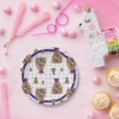 パープルテキサス州院卒業アルマジロ ペーパープレート (パーティー)