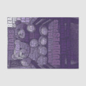 パープルテディベアーズ最高のフレンズタイポグラフィ 薄葉紙 (正面)