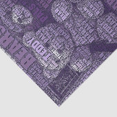 パープルテディベアーズ最高のフレンズタイポグラフィ 薄葉紙 (詳細)