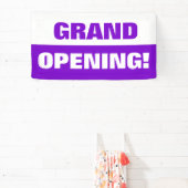 パープルテンプレートグランドオープニングビジネスバナー 横断幕 (インサイチュ)