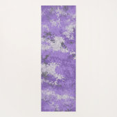 パープルディジ迷彩柄カスタム文字 ヨガマット (裏面)