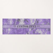 パープルディジ迷彩柄カスタム文字 ヨガマット (正面(横))