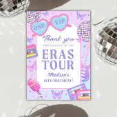 パープルディスコインマイ誕生日エラ誕生日 サンキューカード