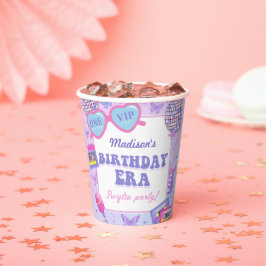 パープルディスコインマイ誕生日エラ誕生日 紙コップ