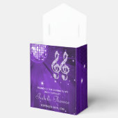 パープルディスコボールとスパークルヒールのビーフボックス フェイバーボックス (オープン)