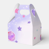 パープルディスコ時代の誕生日パーティー フェイバーボックス (裏面サイド)