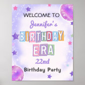 パープルディスコ時代の誕生日パーティー ポスター (正面)