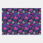 パープルディワリ ラッピングペーパーシート (正面3)