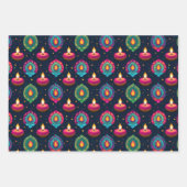 パープルディワリ ラッピングペーパーシート (正面2)