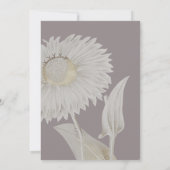 パープルデイジーアンティーク結婚ズブランチ招待状 招待状 (裏面)