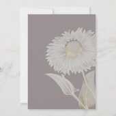 パープルデイジーアンティーク結婚式招待状 招待状 (裏面)