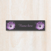 パープルデイジーカスタムフラワーつるズ・サイン サインプレート (正面)