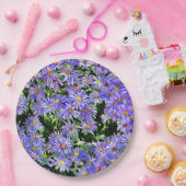 パープルデイジーガロール ペーパープレート (パーティー)