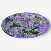 パープルデイジーガロール ペーパープレート (アングル)