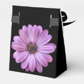 パープルデイジーテントスタイルパーティーの好意ボックス フェイバーボックス (裏面サイド)