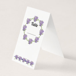 パープルデイジーテーブルカード 名刺