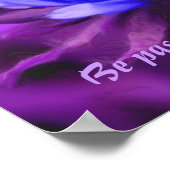 パープルデイジーパッション引用文 感動的 ポスター (角)