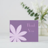 パープルデイジーフラワーサンキュー ポストカード (スタンド正面)