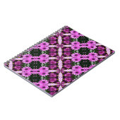 パープルデイジーフラワーズ抽象芸術アートノート ノートブック (左側)